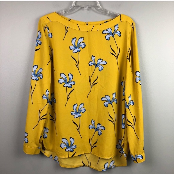 loft yellow blouse